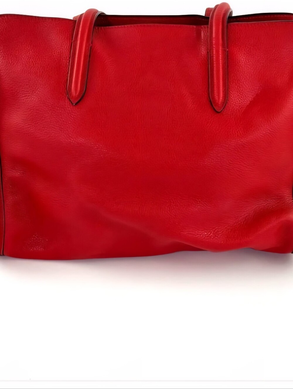 Alexander McQueen Large Skull Padlock Red Leather Satchel. excellent condition - Picture 6 of 16